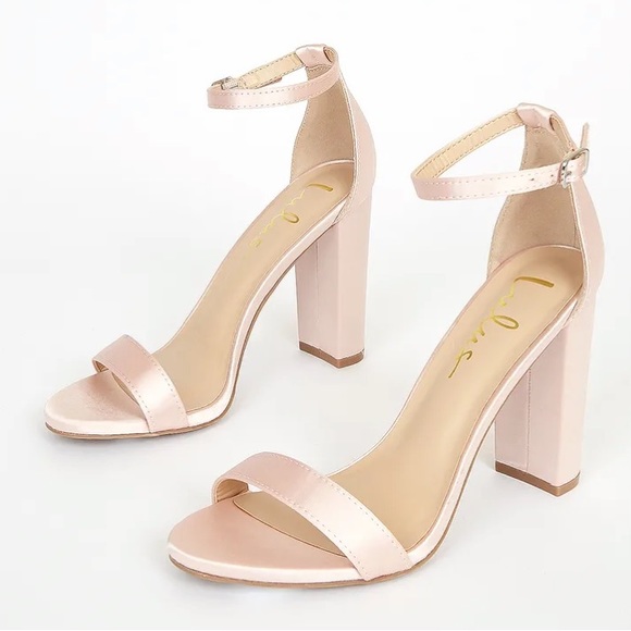 Lulus baby pink heels - Picture 2 of 6
